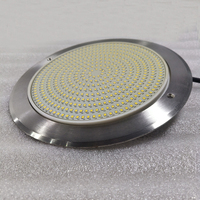 Yaokingled YK-SP615 - Luces LED Blancas para Piscina de 18 W, Cuerpo de ABS, Acabado de Acero Inoxidable, IP68, Resistentes al Agua, 12 V, 441 LED SMD, 120 Lúmenes