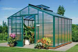 Portable Green House Backyard Polycarbonate Growing Shelter <span class=keywords><strong>Kit</strong></span> de tente de jardinage extérieur <span class=keywords><strong>en</strong></span> aluminium - Product Image 3