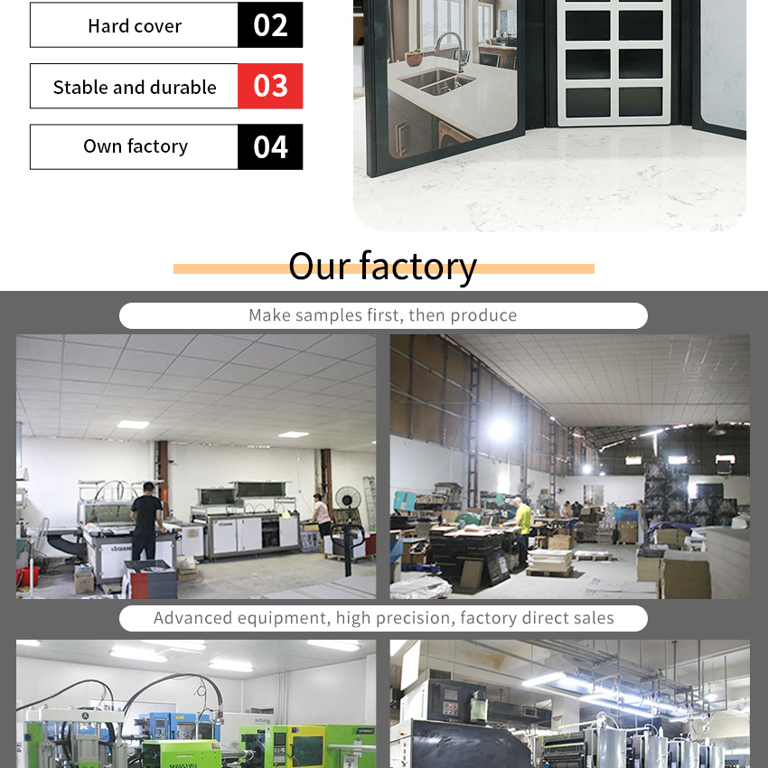 Wholesale Stone Display Custom Capacity Quartz Plastic Specimen Book Cardboard Catalog Granite Folder Marble Tile Sample Books
