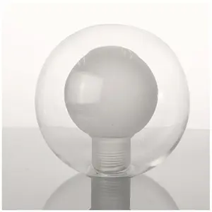 Penutup Bola Lampu LED 3.3 Borosilikat, Pelindung Dinding Ganda G9 Kaca Buram