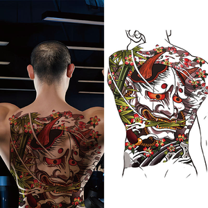 <span class=keywords><strong>Tatuajes</strong></span> Temporales Impermeables al por Mayor, 32x48CM, <span class=keywords><strong>Grandes</strong></span>, para Cara/Cuerpo, <span class=keywords><strong>Espalda</strong></span> Completa, Diseños Coloridos, Realistas, Tribales, para Hombres y Mujeres - Product Image 4