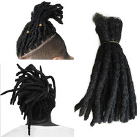 Extension per capelli fatti a mano con 10 fili di Dreadlocks all'uncinetto Maya trecce sintetiche Hip-Hop trecce morbide trecce all'uncinetto