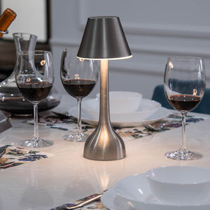 Rechargeable LED Table <b>Lamp</b> Bluetooth Remote Control RGB Multi-Color Options Aluminum Cordless Light for Home& Hospitality Decor - Product Image 3