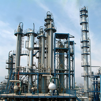 Usine de distillation de pétrole brut conforme aux normes ASME industrielles, machine de raffinage d'huile atmosphérique sous vide