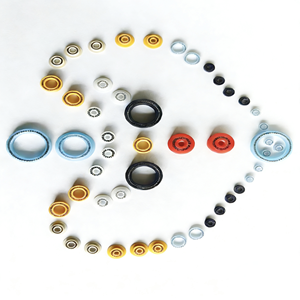 Sello de aceite redondo de PTFE OEM con resorte, espesor personalizable, para vástago de válvula, sellado energizado por resorte - Product Image 2