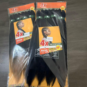 Capelli per trecce pre-stirati 4X da 240g, forniture di fabbrica, molto richiesti, per trecce africane, extension per box braids e stili all'uncinetto - Product Image 5
