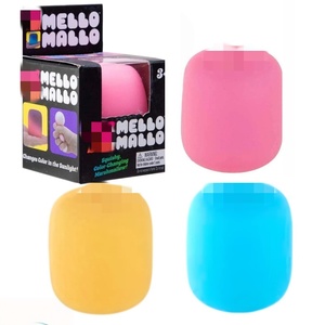 ของเล่นบีบลดความเครียดเนื้อนุ่มเปลี่ยนสีได้ NeeDoh Squishy ขายส่ง - Product Image 1