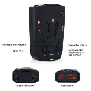 V7 Radar Detector Voice Alert & Car Speed Alarm System With 360 Degree <b>Detection</b> Car Electronic <b>Dog</b> Vehicle Mobile Radar Speedom - Product Image 6