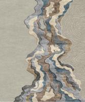 Designer High Pile Wool Hand Tufted Modern Floral Pattern Eco Friendly Non Slip Thin Luxury Carpet Waterproof Dirt Resistant