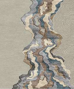 Alfombra de Lana de Pelo Largo de Diseño, Hecha a Mano, con Patrón Floral Moderno, Ecológica, Antideslizante, Delgada y de Lujo para Sala de Estar o Habitación de Hotel - Product Image 6