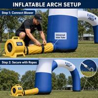 Arche gonflable personnalisée pour course de trail, ligne d'arrivée, en polyester robuste 420D 600D Oxford, porte publicitaire par sublimation