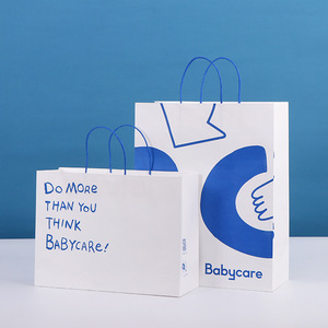 Tùy chỉnh giấy kraft mua sắm túi nâu đen trắng nhỏ vừ<span class=keywords><strong>a</strong></span> túi kraft lớn cao cấp giấy rút túi có tay cầm - Product Image 5