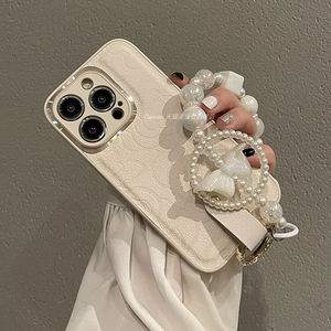 Per Apple 13 Pro Max cassa del <span class=keywords><strong>telefono</strong></span> cellulare camelia oro diamante fiocco catena fiore iPhone 14 Plus ragazza alla moda copertura del <span class=keywords><strong>telefono</strong></span> all'ingrosso - Product Image 1