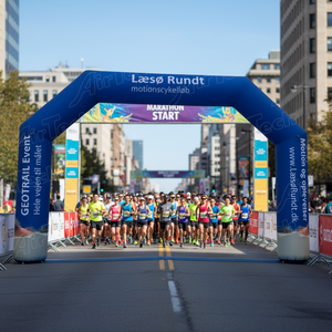 <span class=keywords><strong>Arche</strong></span> gonflable autoportante pour sponsor avec ligne de départ et d'arrivée, en tissu Oxford/PVC durable et imperméable, pour usage commercial - Product Image 1