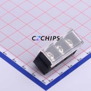KF48S-9.5-3P Barrier Terminal Block Through hole Component (THT),P=9.5mm Connector With Cover Plate 9.5mm 1x3P Straight Pin - Product Image 1