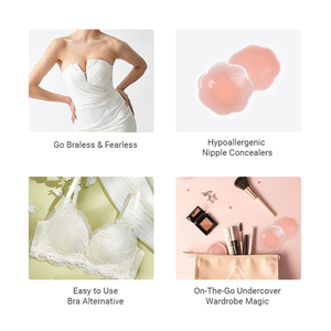 סקסי דביק סיליקון דבק piphasts שמיש גדול 6.5 ס "מ 8 ס" מ סיליקון שד 'סיליקון - Product Image 3