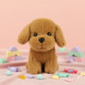 Peluche chien mignon et doux, jouet réaliste en forme de chien, mini <span class=keywords><strong>Labrador</strong></span> Golden Retriever en peluche pour enfants, cadeau d'anniversaire ou de Noël - Product Image 2