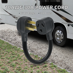 Câble d'alimentation 10AWG NEMA 10-30P vers 10-30R - Câble de charge robuste 125V 30A pour camping-car/réchaud/chargeur de véhicule électrique - 1FT/6ft/10ft/15ft - Product Image 3