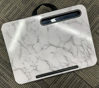 Meja Komputer Portabel TANKEE, Meja Laptop Modern dengan Slot Kartu, Nyaman, Kayu MDF, untuk Penggunaan di Rumah, Kantor, dan Sekolah