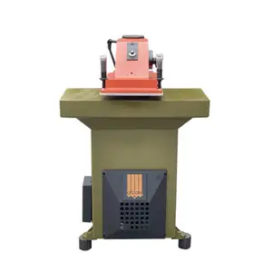 Máquina cortadora de zapatos de cuero, máquina cortadora de prensa Clicker de brazo oscilante hidráulico para cortar cuero