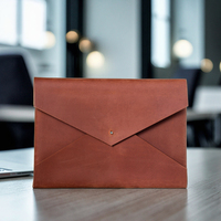 Porte-documents A4 en cuir véritable Portefeuille Organisateur de documents Document Paper Case Office A4 Paper Folder Paper File Organizer