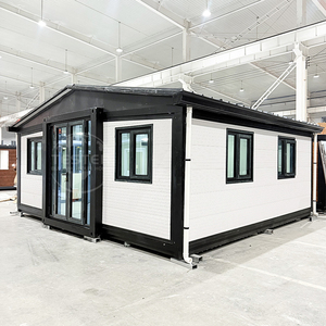 Chambre de conteneur préfabriquée extensible de haute qualité, 20 pieds, avec 2 chambres, portable, mobile, petite famille - Product Image 3