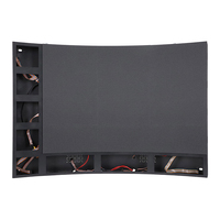 Mur vidéo LED flexible d'intérieur P4 avec pixels SMD2121 de 4 mm, garantie de 3 ans, CMS intégré pour les magasins de détail et les ascenseurs