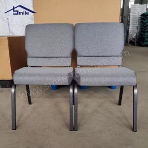 Chaise <span class=keywords><strong>de</strong></span> <span class=keywords><strong>théâtre</strong></span> commerciale <span class=keywords><strong>de</strong></span> qualité supérieure en métal, empilable et rembourrée, idéale pour auditoriums, écoles, hôtels et églises – Offre spéciale - Product Image 4