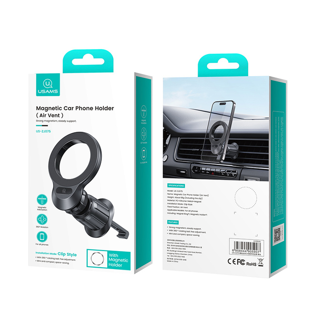 USAMS Wholesale Universal Waterproof Mobile Stand for Magnetic Car Phone Holder Air Vent Phone Holder Cradle
