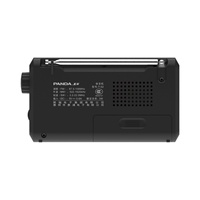 Nouvelle conception radio portable Panda vintage 3 bandes AM/FM/SW avec horloge, écran LCD rétroéclairé, batterie rechargeable, petit emplacement pour carte SD