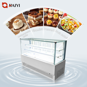 Refrigerador Comercial para Exhibición de Pasteles con Enfriamiento por Aire, Acero Inoxidable, 2 Puertas, Estantes Ajustables para Panadería y Supermercado - Product Image 6