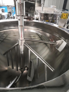 خلاط طبخ بالغاز 100 لتر 200 لتر 300 لتر 500 لتر ، خلاط آلي هيدروليكي للصلصة ومعجون المربى ، وعاء سترة - Product Image 6