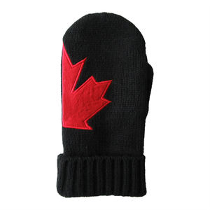 Akrilik örme özel Logo Polar Polar astar eldivenler kanada akçaağaç yaprağı eldiven - Product Image 3