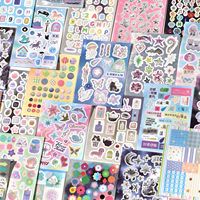 20pcs Per Pack Stiker Perekat Sendiri Film Glitter 'Fading Paradise' Pola Gaya Instagram untuk Dekorasi Bullet Journal DIY