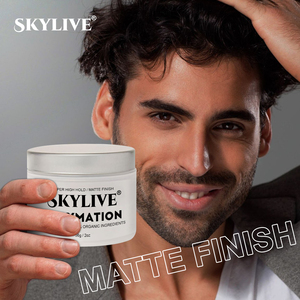 <span class=keywords><strong>Barberia</strong></span> Hair Styling Wax Cream Hombres Productos de peinado Mate Hair Clay Fiber Hair Wax Gel Productos de peluquería - Product Image 1