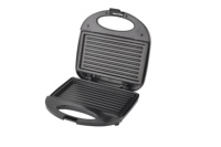 Gaufrier et Grille-sandwich Électrique 2 Tranches Personnalisable avec Surface Antiadhésive, Thermostat Réglable, 750W