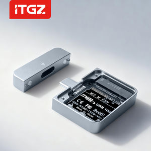 ITGZ アルミニウム製コンパクトM.2 2230 SSDケース USB 3.2 10Gbps 自動冷却 iPhone＆モバイルデバイス対応 2TB - Product Image 1