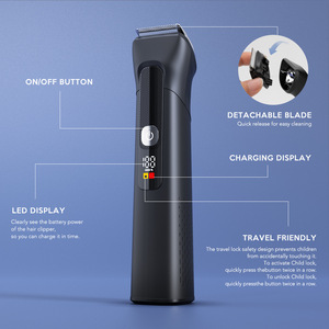 Cortapelos eléctricos 5 en 1 recargables con pantalla digital para adultos - Product Image 1