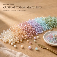 Perles d'accentuation facettées en résine époxy 4 mm, perles lâches avec trou, couleurs Vermilion, Cyan, Charbon, Améthyste, Saphir Paon pour tenues de soirée
