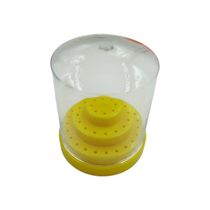 Dental materials, technician's bur sterilization box, <b>plastic</b> 48-hole low-speed grinding head <b>storage</b> box <b>shelf</b>, manufacturer - Product Image 1