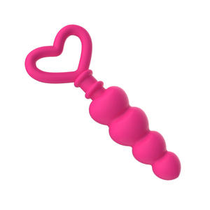 Masseur <span class=keywords><strong>anal</strong></span> en silicone fin avec perles à tirer pour débutant, produit pour adultes homme femme - Product Image 2