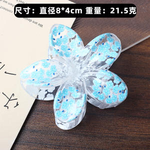 กิ๊บติดผมรูปดอกไม้สีไล่ระดับแฟชั่นสุดฮิต กิ๊บฉลามสำหรับวันหยุด อุปกรณ์ตกแต่งผม - Product Image 2