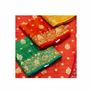 Modern Designer Unstitched Hand Embroidered Silk Party Wear <b>Suits</b> for <b>Women</b> Indian Fashion-Forward Traditional Style for Parties - Product Image 1