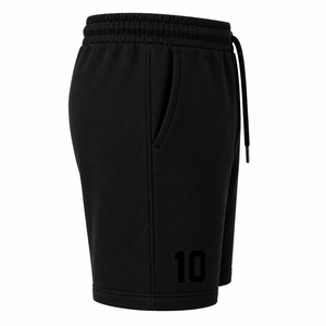 Shorts de sport pour homme en molleton de coton respirant, à séchage rapide, éco-responsable, à taille élastique, couleur unie, pour l'été, décontracté, pour la plage - Product Image 3