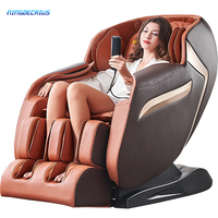 Fauteuil de massage ergonomique à gravité zéro, massage complet du corps, piste SL, pétrissage profond, thérapie thermique, idéal pour les personnes âgées