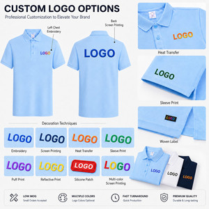 Polo Personalizado Unisex con Logotipo, Absorbente de Humedad, 100% Poliéster, 150GSM, Transpirable, de Secado Rápido, para Golf, para Hombre y Mujer - Product Image 2