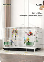 Cage à oiseaux multi-niveaux de grande taille, style villa de luxe, pour perruches, calops et agapornis
