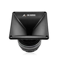 Haut-parleur de klaxon AK-HD344, tweeter, 1 pouce, bobine vocale de 25 mm, 4Ω, 50W RMS, 380W Max, 90dB, haut-parleur de klaxon piézoélectrique pour voiture, noir