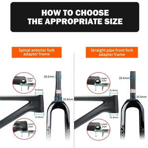 Fourche avant de vélo <span class=keywords><strong>TOSEEK</strong></span> entièrement en fibre de carbone 26/27,5/<span class=keywords><strong>29</strong></span> pouces, fourche de vélo de route droite ultralégère, frein à disque, pièces de fourche avant - Product Image 5