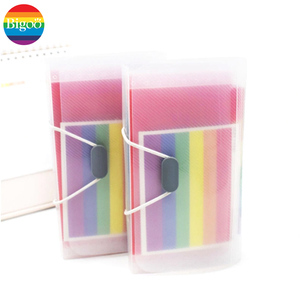 Mini A6 Kích thước rõ ràng PP chất liệu cầu vồng Index tài liệu thư mục tập tin với 13 Pocket hộp bên trong tập tin - Product Image 5